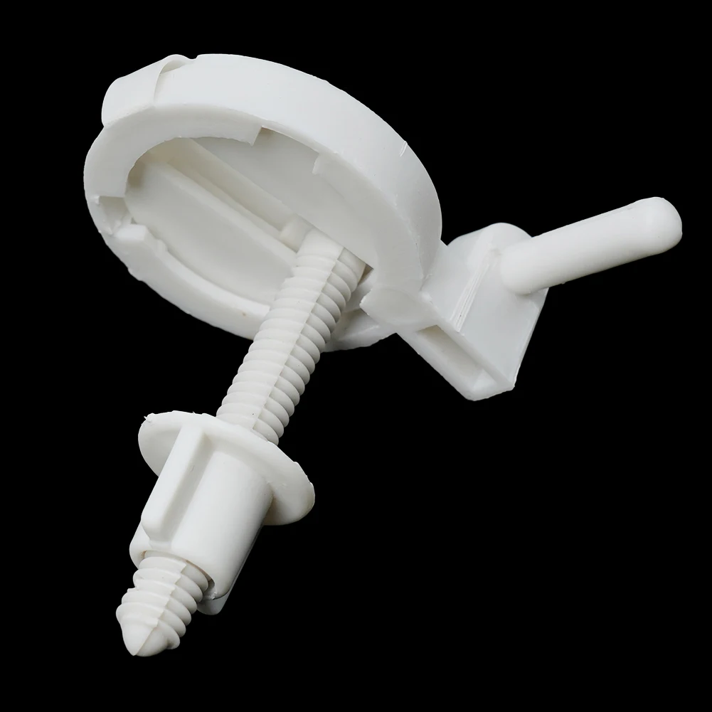 

Brand New High Quality Toilet Screw Fixtures 69*46mm ABS Plastic Fixing Accessories Kit Toilet Pew Toilet Pew Accessories