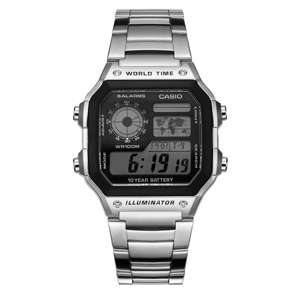 ตัวเลือกสินค้า Casio นาฬิกาผู้ชาย ดิจิตอลกันน้ำ ควอตซ์ สำหรับกีฬา