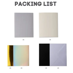 Versatile DIY Insert Card Set for Crafting Depth-Filled Birthday and Thank You Cards (Card 004 card 08)