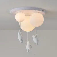 Chambre ours plafonnier résine pendentif lumière Suspension pour enfant enfants maternelle salon 2