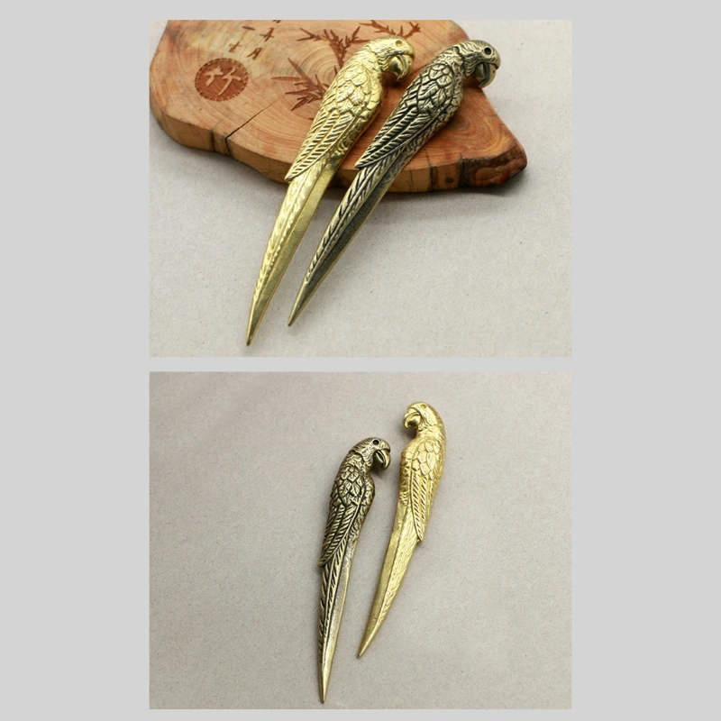 Tea Knife Retro Brass Material Tea Cutters Needles Cakes Prying Gadgets for Severe Fermentation Cake Accessories