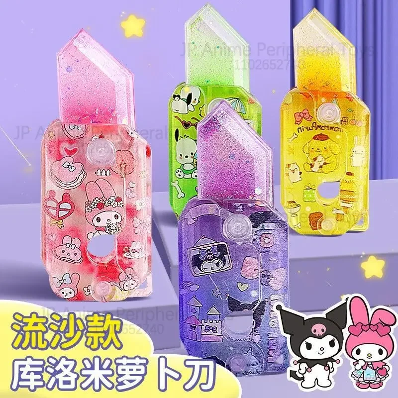 

Sanrio Melody Kuromi 3D Radish Knife Model Toy High-quality Gravity Mini Toy Children Decompression Push Toy Kids Christmas Gift