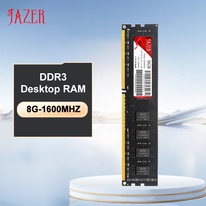 Memoria Rams DDR3 8GB 1600MHz Desktop Ram Memory 1.5V Dimm Compatible AMD And Intel
