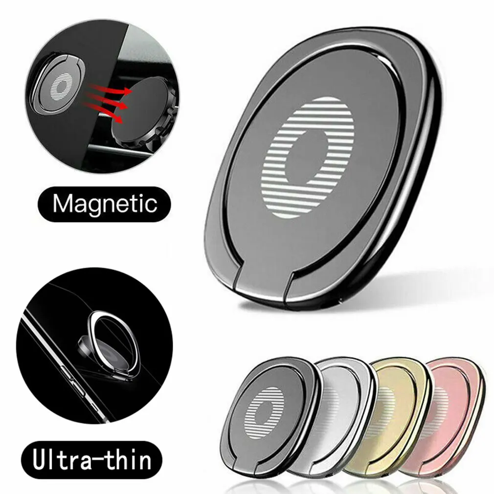 Finger Ring Holder Magnetic Phone Holder For pocophone F1 Doogee  Luxury Rotatable Finger Ring Mobile Phone Holder Stand Grip phone stand for bike Holders & Stands