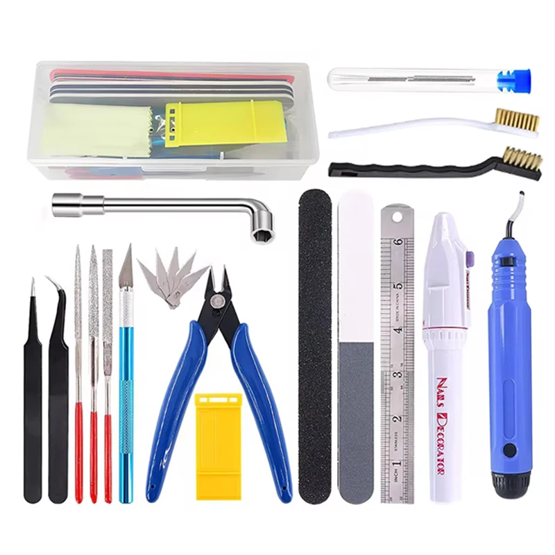 3D Printing Tools Kit Multiple Models 3D Printer Trimming Knife Scraper Cleaning Needle Tweezers Pliers Deburring Kit