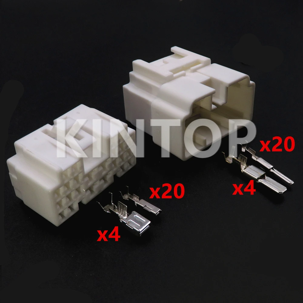 

1 Set 24 Pins Car Electrical Socket 7282-1248 7283-1248 Auto Wire Cable Plastic Housing Unsealed Plug Composite Connector
