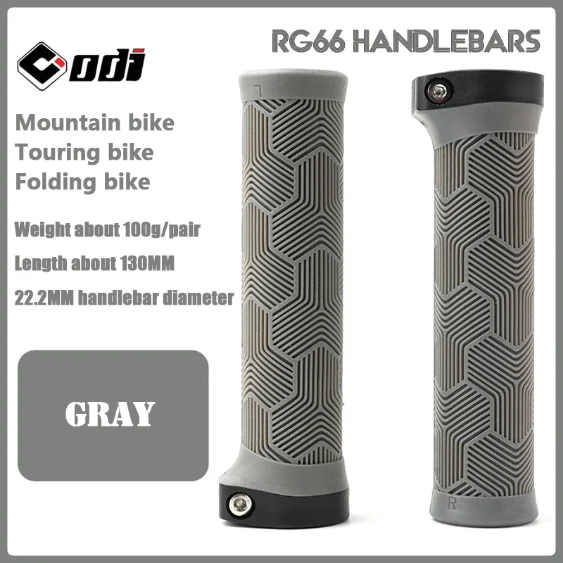 Vibrant Ergonomic MTB Handlebar Grips - Multicolor Rubber Bicycle Grips