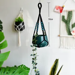 Handcrafted Bohemian Macrame Wall Hanging Plant Holder (KS002)