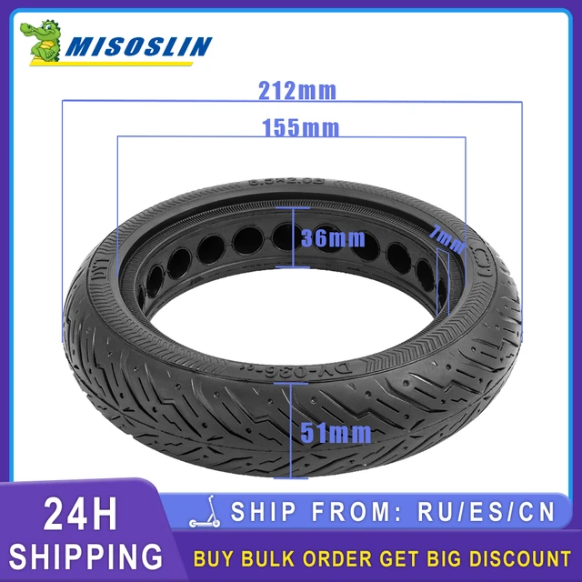 8.5x2.0 Front Rear Solid Tire For Electric Scooter Xiaomi M365 1S Pro 2  Honeycomb Shock-absorbing 8.5 Inch Repair Wheel Tyres - AliExpress