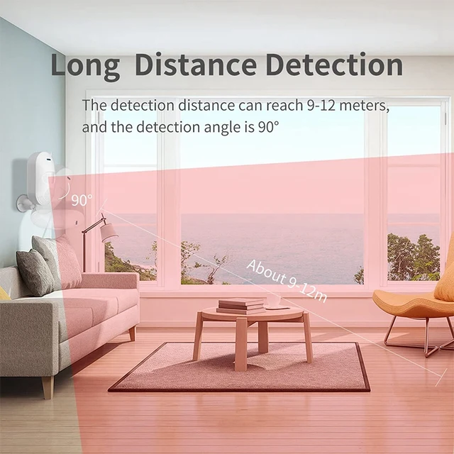 PIR Motion Detection Alarm Independent WiFi Infrared Alarm Detector Wireless Infrared Sensor APP Control for Home 4