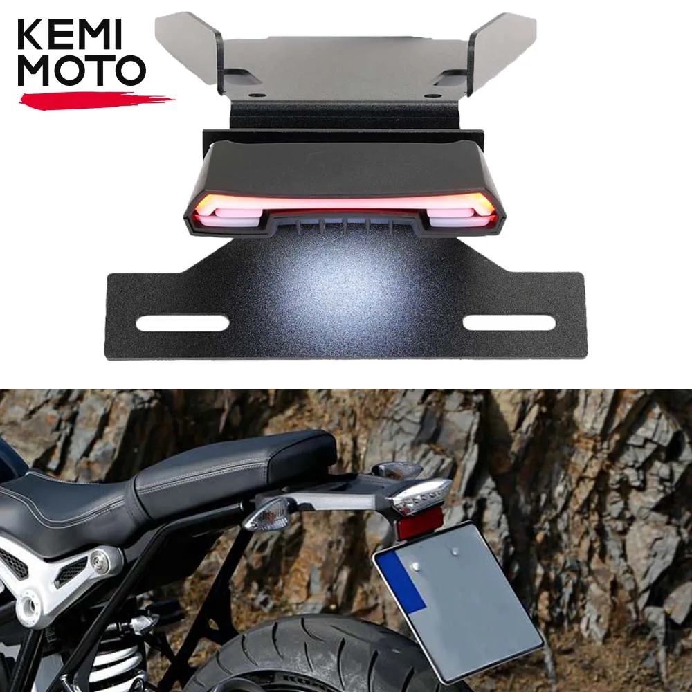 

For BMW R NINE T R9T R 9T Scrambler Pure 2014-2020 LED Taillight Turn Signal Blinker Lamp Rear License Plate Holder Accessories