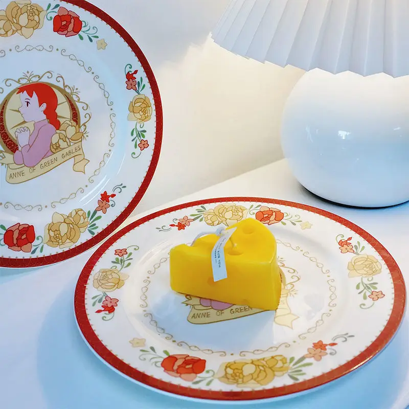 8 inch INS Style Ceramic Tableware Dessert Plate Steak Salad Snack Cake Plates Tableware Bread Dinner Dishes
