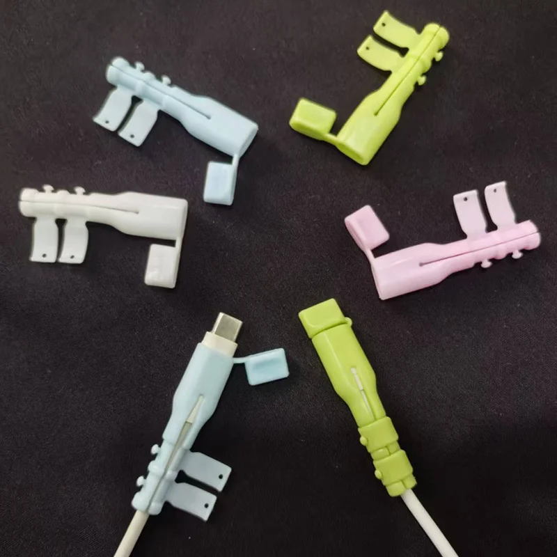 4개입 파손 방지 충전 케이블 보호대, 케이블 정리기, 데이터 케이블 슬리브, USB-C 노트북/태블릿/휴대폰 호환