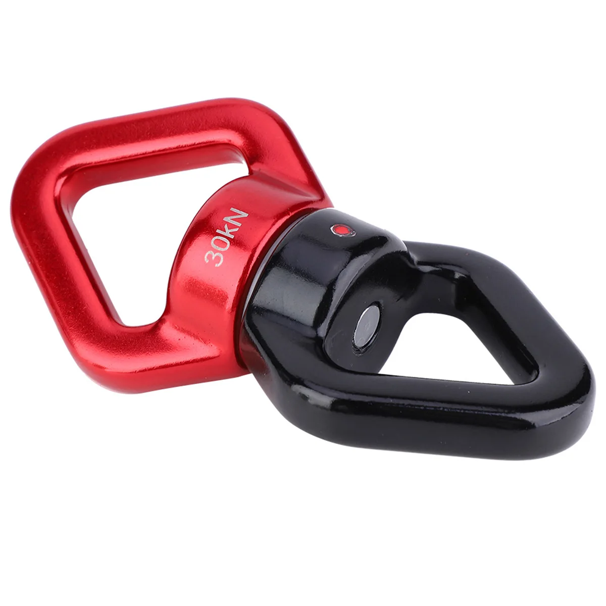Owlike 30KN Outdoor Rotational Device Safest Swing Swivel Connector for Rock Climbing Yoga red Black 
