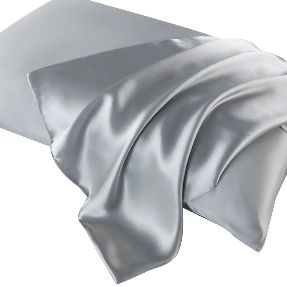 Luxurious Double-Sided Pure Silk Pillowcase with Hidden Zipper – Premium Mulberry Silk for Healthy Skin and Restful Sleep