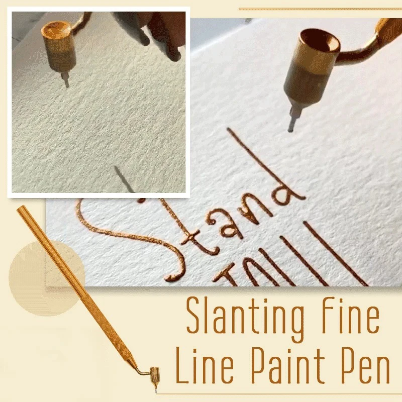 Detailing Line Fluid Writer Paint Applicator Pen Slanting Precision Ruling Pen Slanting Fine Line Paint