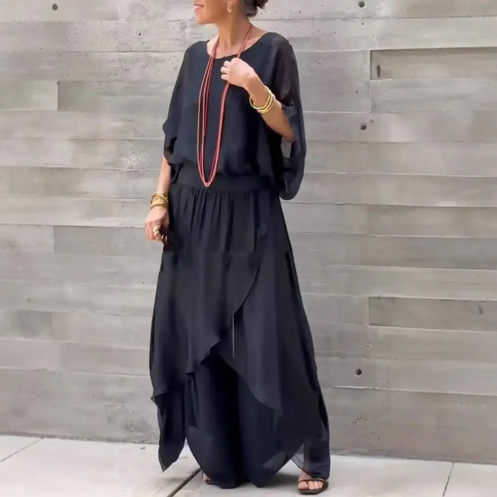 green emerald velvet dress Alex Evenings Wide-Leg Carwash Pants - Black