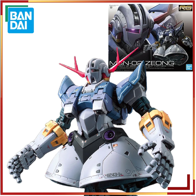 

Bandai Original 1/144 RG MSN-02 Zeong Anime Figure Mobile Suit Action Figure Collection Model Toys for Kids Christmas Gift