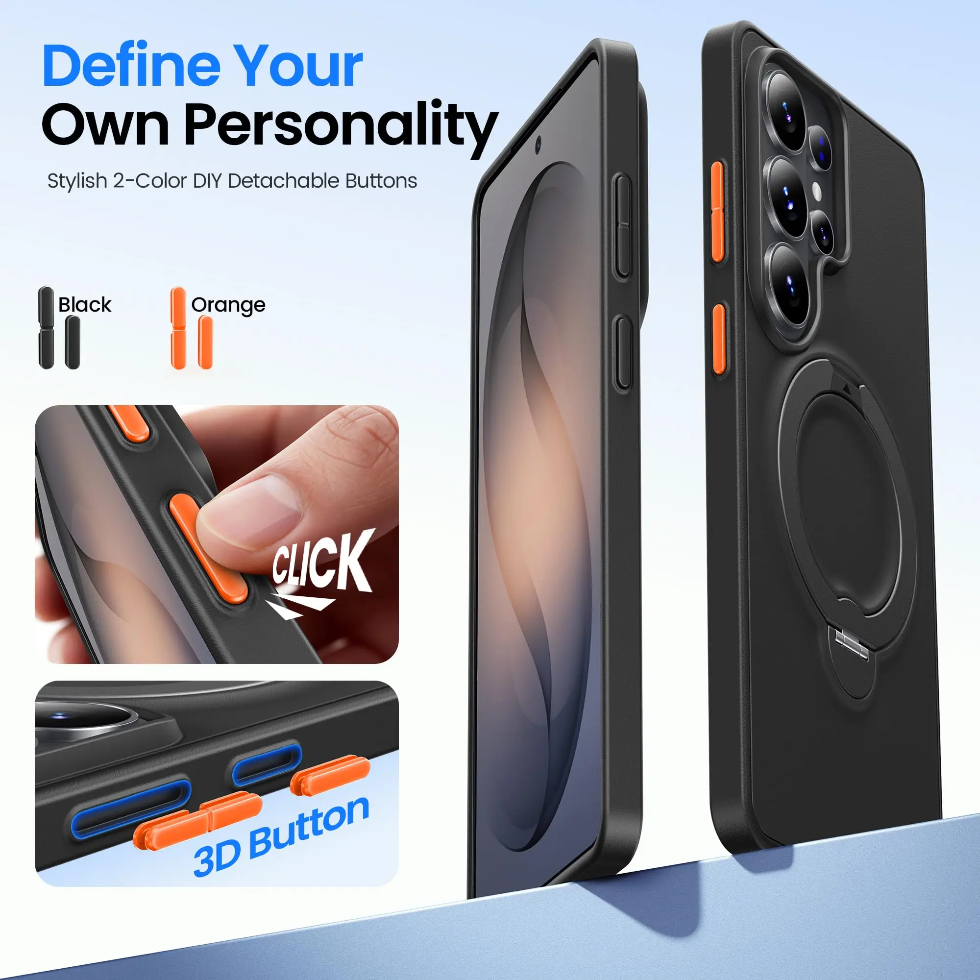 GolbinBox 360° Spin Magnetic Stand Shockproof Slim Protective Case
