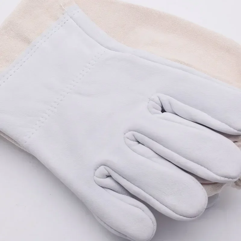 Professional Beekeeping Gloves Protective Sleeves Breathable Goatskin Bee Gloves Ventilated Beekeepe Apiculture Tools