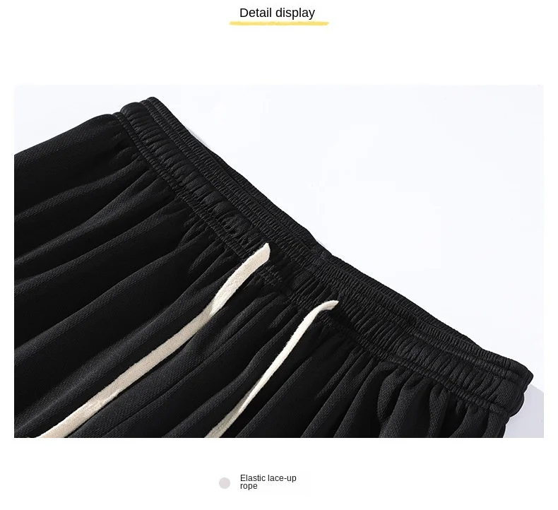 2023 Men's Casual Shorts Summer Mesh Running Fitness Sport Short Pants Quick Dry Male Loose Basketball Training Pants Beachwear