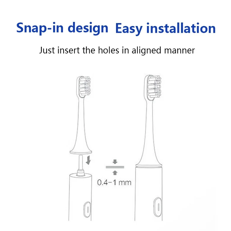 오랄비 iO 교체용 칫솔모에 적용 가능, 소닉 전동 진공 듀폰 칫솔 소프트 브러쉬 헤드 4개입