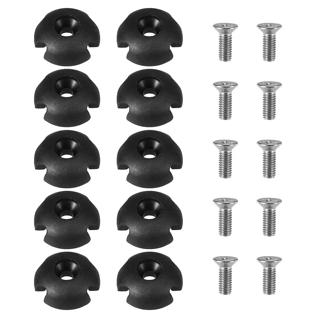 Deck Line Guide Slotted Round Out Pull Rope Buckle Fitting Accessories 10Pcs for Kayak Canoe Boat