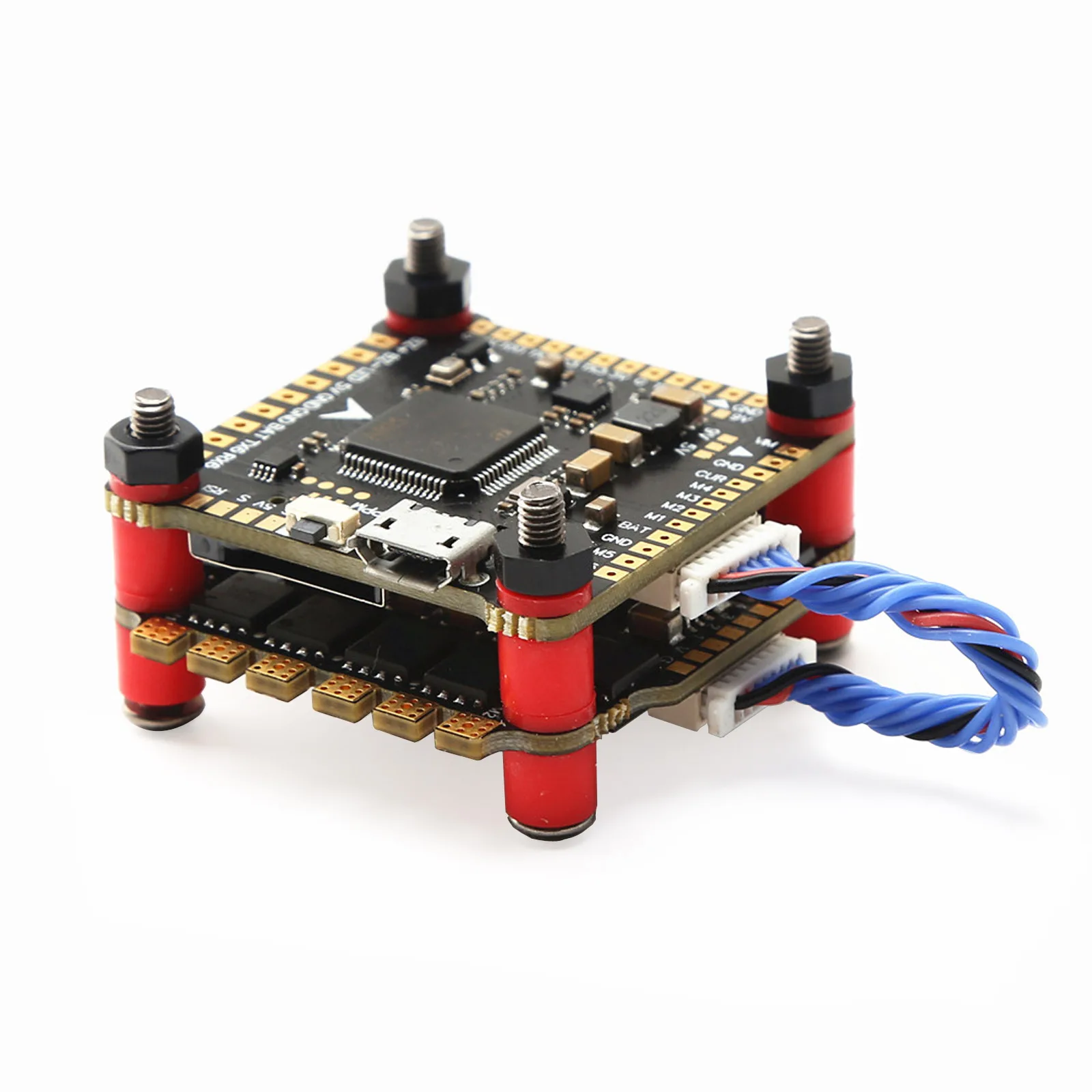 Moteur Brushless 2507 1800KV 3-5S pour Drone FPV Racing 5 Pouces installé sur un bras de drone