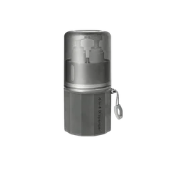 Compact Leak - Proof Travel Dispenser Set with Suction Cup (Grey)