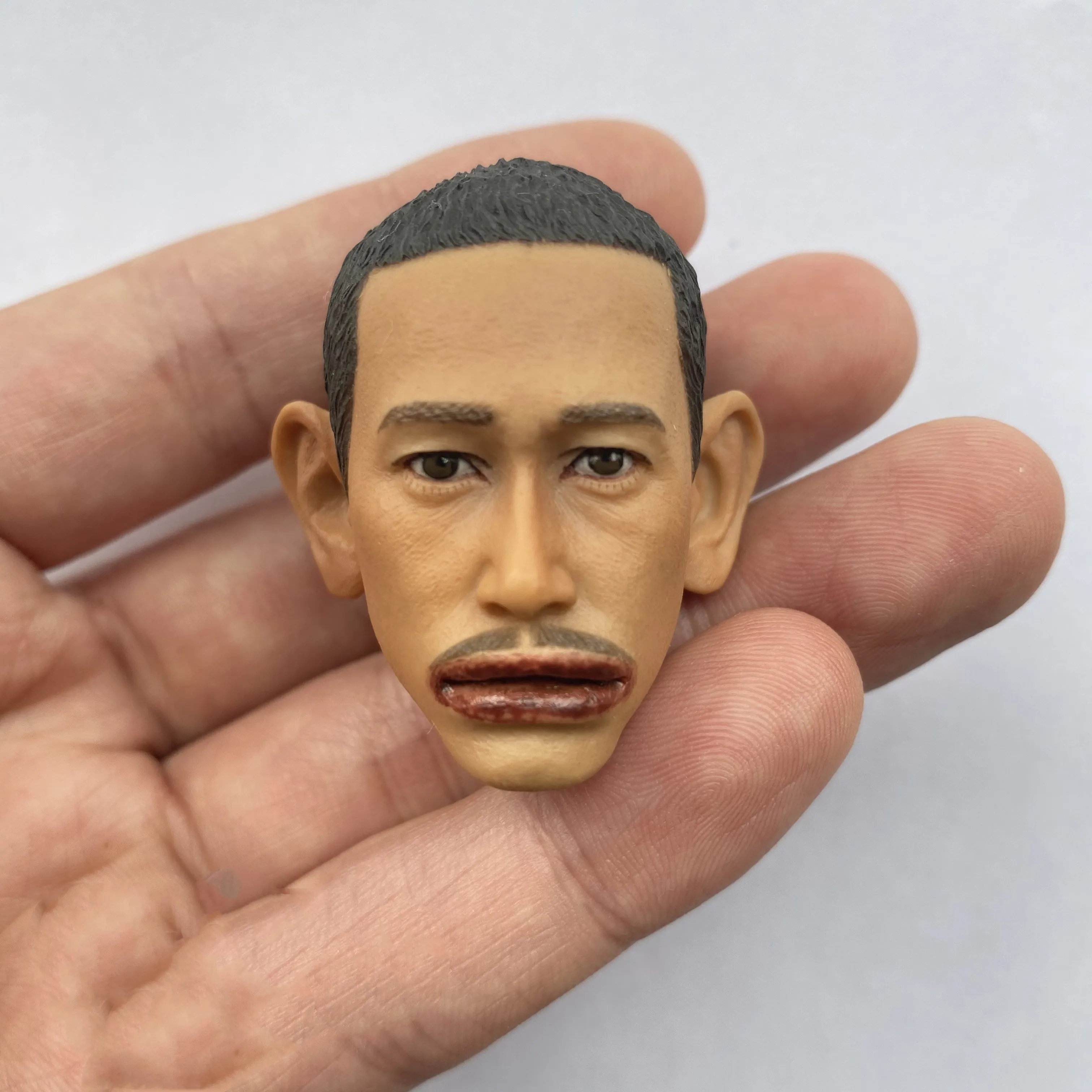 

Male Head Carving 1/6 Scale Tony Leung Chiu Wai Singer ActorStar Sausage Mouth Model Soldier Doll Model Action Figure Toys