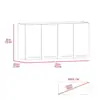 120 Wall Cabinet, Four Doors, Two Cabinets, Two Shelves Black 2
