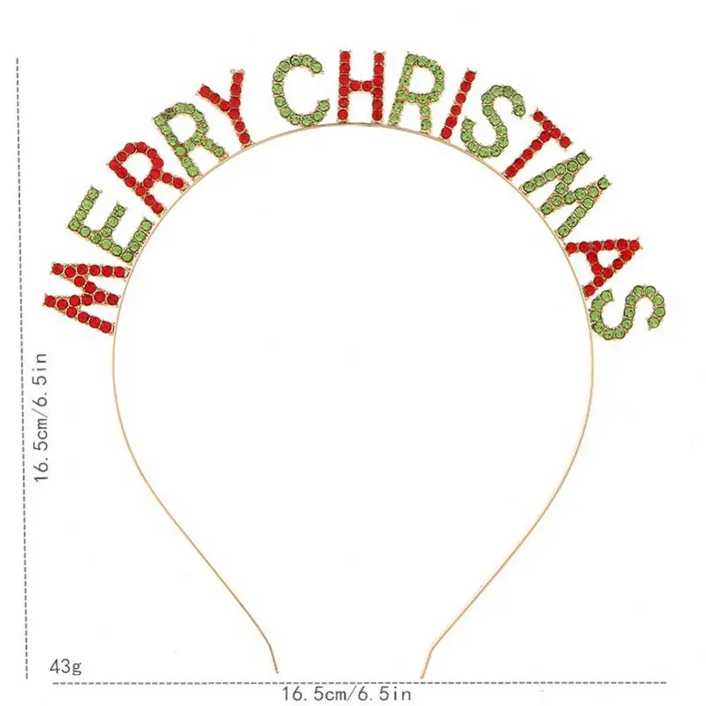 Christmas Headband Antlers Snowflake Merry Christmas Pentagram Happy New Year Hair Clip Hair Accessories