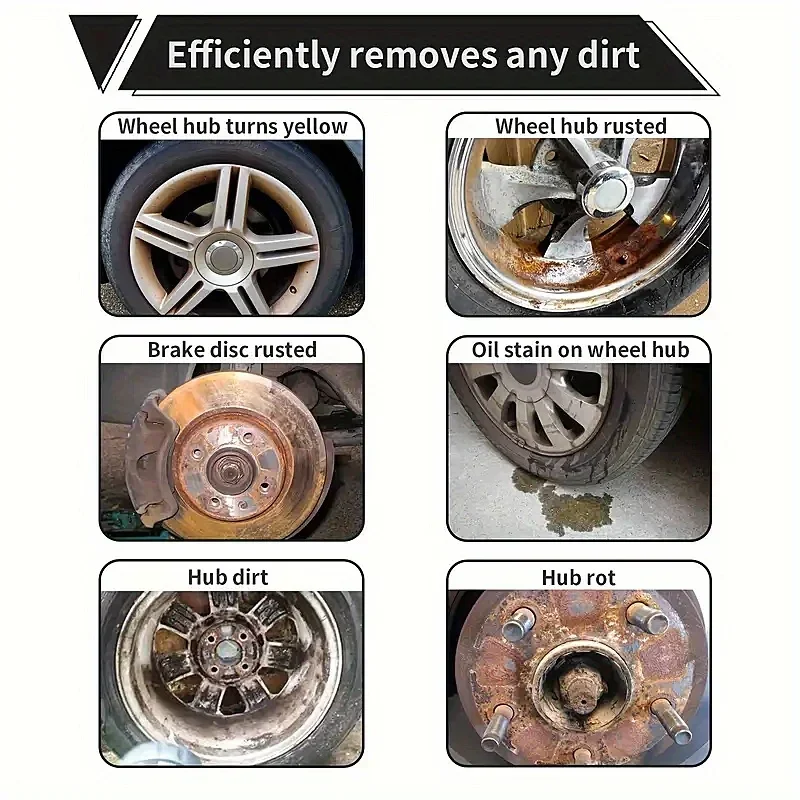 Wheel hub Repair Cream -Car rim shine enhancer, protective wax, anti-cracking foam cleaner, suitable for car maintenance details