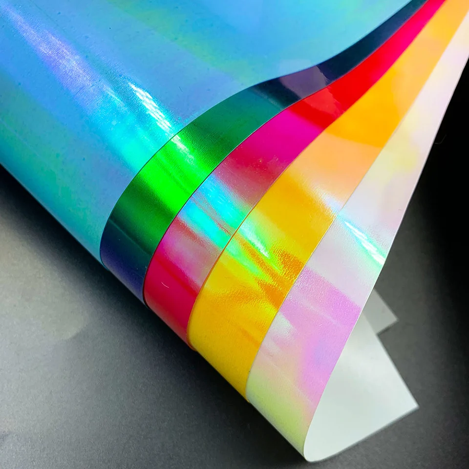 DIY Supplies Cricut Holographic Iron on Vinyl Sheets Glossy Opal HTV