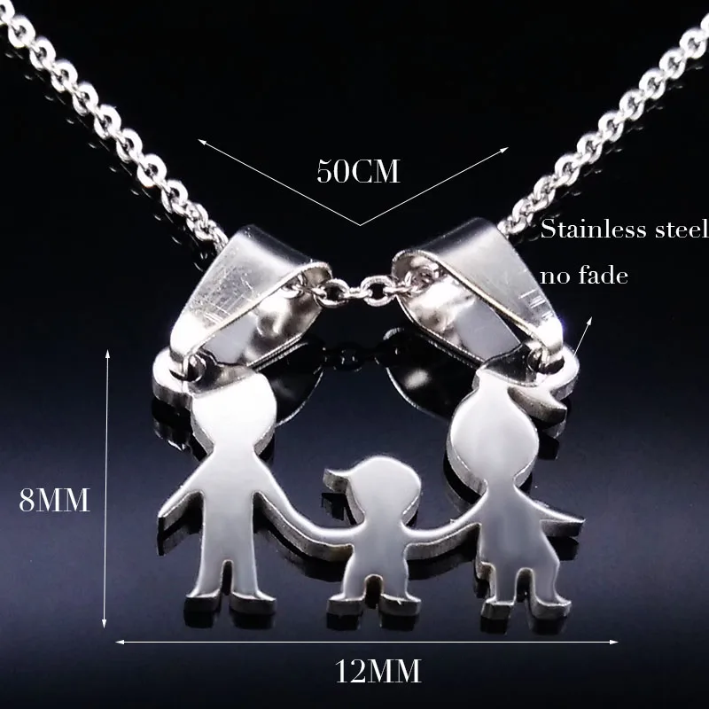 Sterling Silver Tree of Life Two Disc Family Necklace