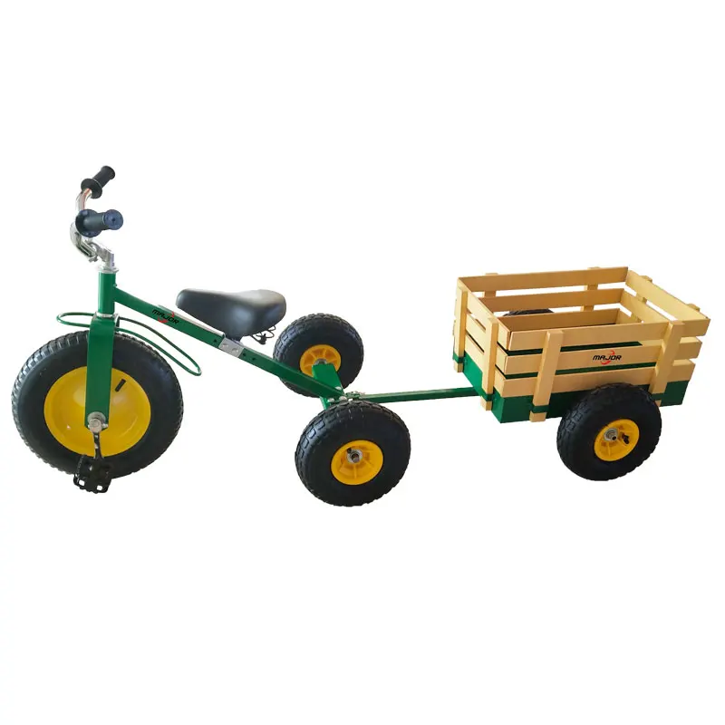 Cheap Price Small  Cargo Trailer Tricycle kids Children Bike With Wood Box custom 2 in 1 xxl cargo bike trailer