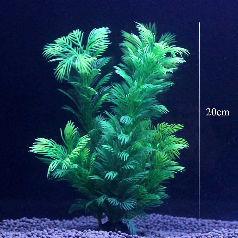 Vibrant Underwater Plastic Aquarium Plants - Lifelike Décor