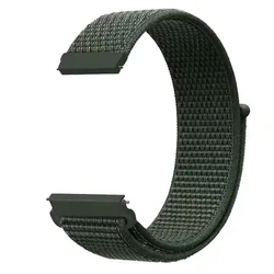 Breathable 22mm Nylon Loop Braided Strap - Versatile Watch Band Accessory for 1PCS 22mm (A-Army Green)