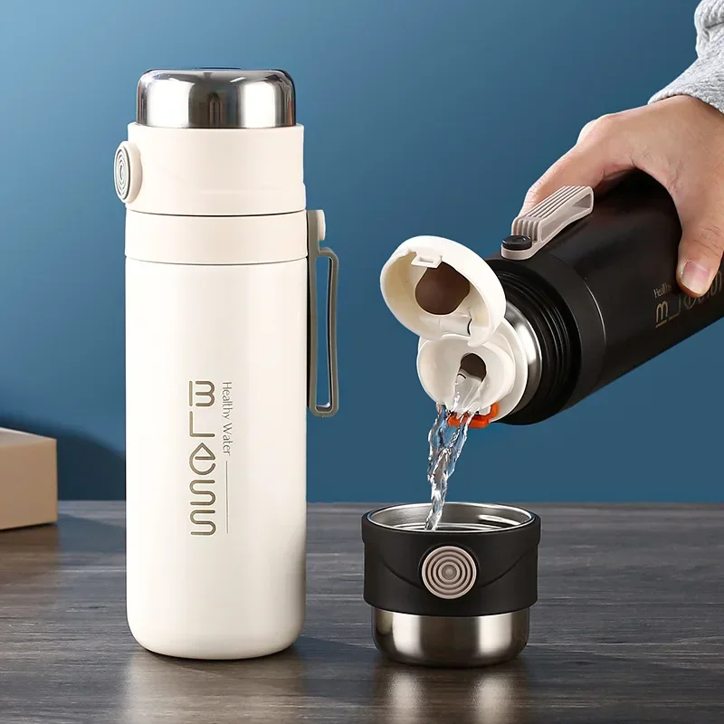 Thermos Set Stainless Steel Vacuum Flask 0.5L 2022New Model with 3 Cups