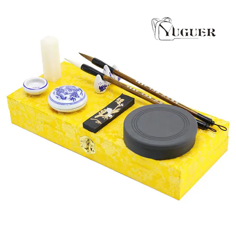 Writing Brush Ink Stick Felt, Water Writing Cloth, Ink Stone, Seal, Copybook Chinese Calligraphy Practice Stationery Writing Set images - 6