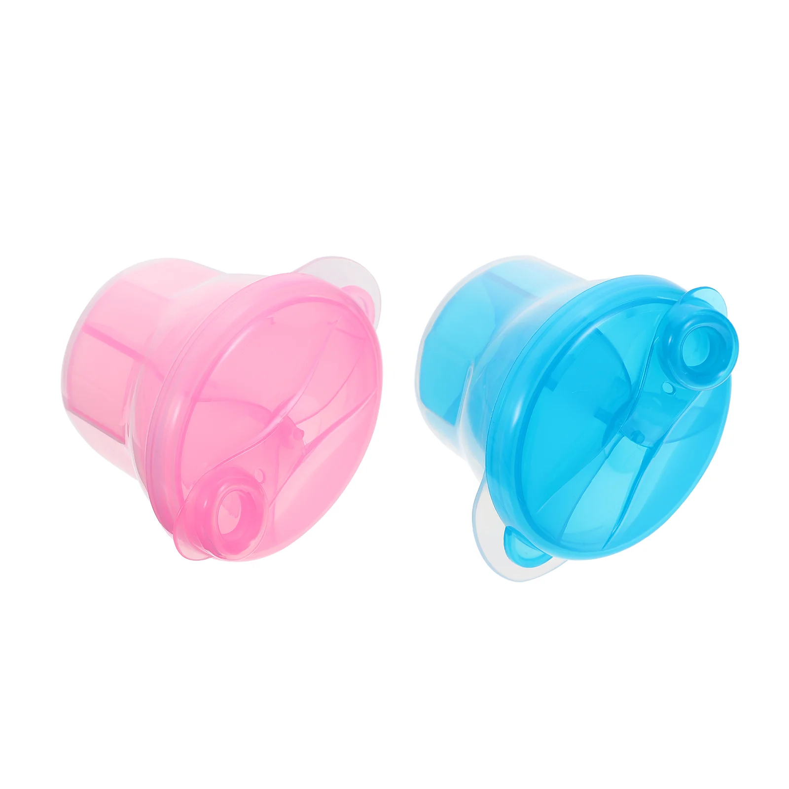 

2 Pcs Rotary Milk Powder Box Baby Formula Container Food Dispenser Holder Travel Containers Portable