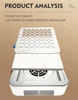 60W Big Suction Nail Vacuum Dust Collector No Rechargeable Nail Fan Dust Cleaner with Filter 45K Low Noise Nail Vacuum Extractor 2
