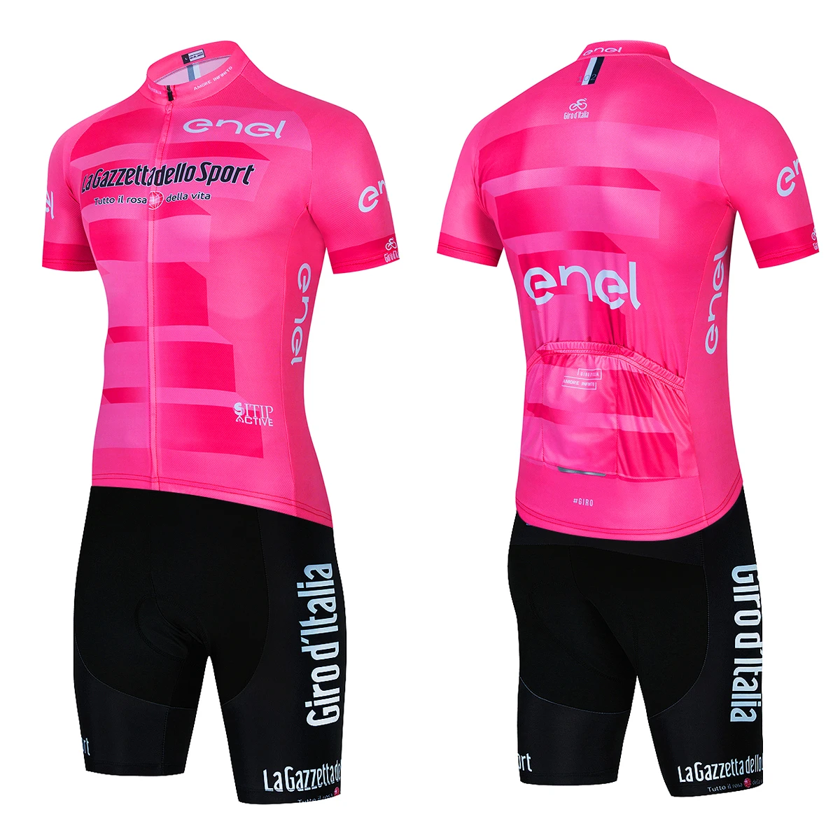 Cycling Jersey Cycling Suit Cycling Jersey Set Tour De Giro D'ITALIA Cycling Jersey Set Men's Short Sleeve Mountain Uniform Ropa Ciclismo Cycling Maillot Clothing Suit