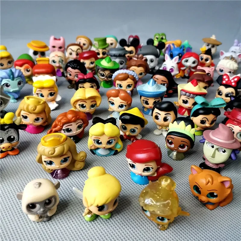 Disney Doorables Series Toy Cartoon Stitch Toy Story The Little Mermaid Cattivi Action Figure Glass Eye Doll Ornament Regalo Per Bambini