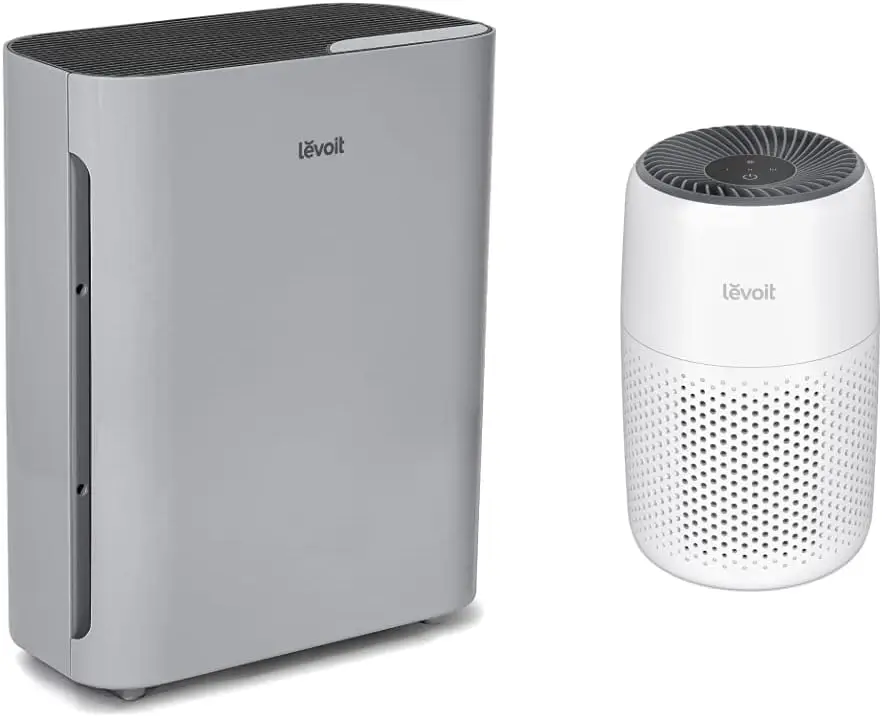 

Purifiers for Home Large Room, Grey & Air Purifiers for Bedroom Home, HEPA Filter Cleaner, White