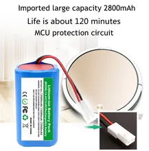 

18650 14.8V 2800mAh Vacuum Battery for XiaoMi G1, For Panasonic MC-WRC53, For Phicomm X3, For FLYCO FC9601, FC9602,Phicomm X3