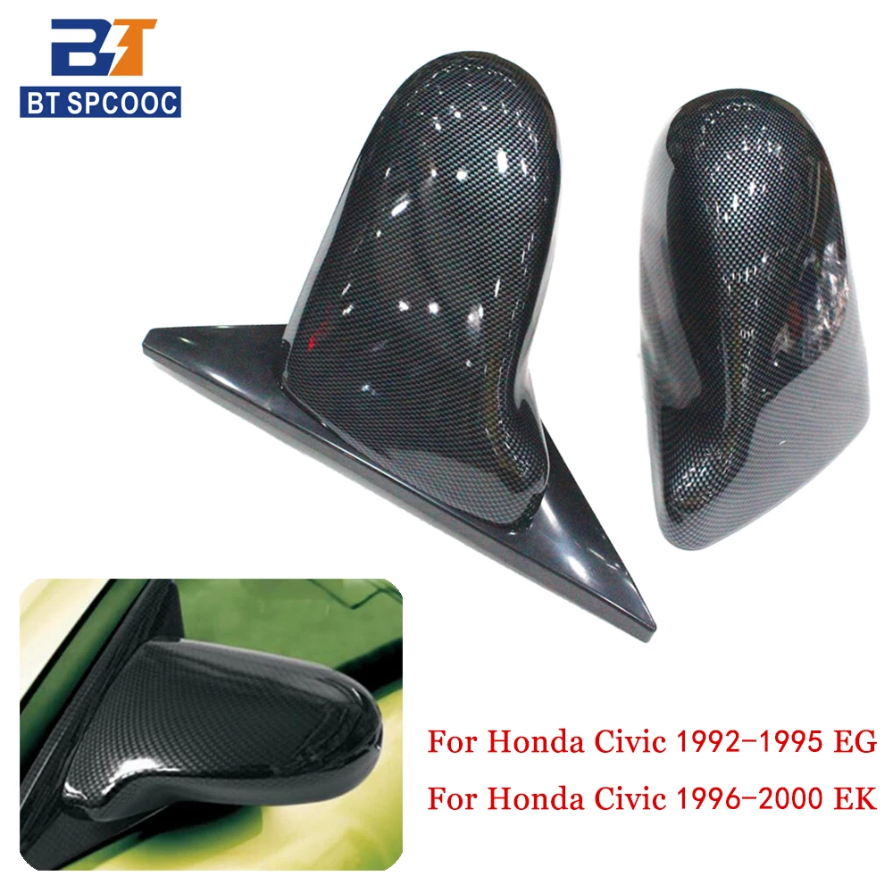 ABS Carbon Pattern Car Side Mirror For Honda Civic 19922000 EK EG 4DR