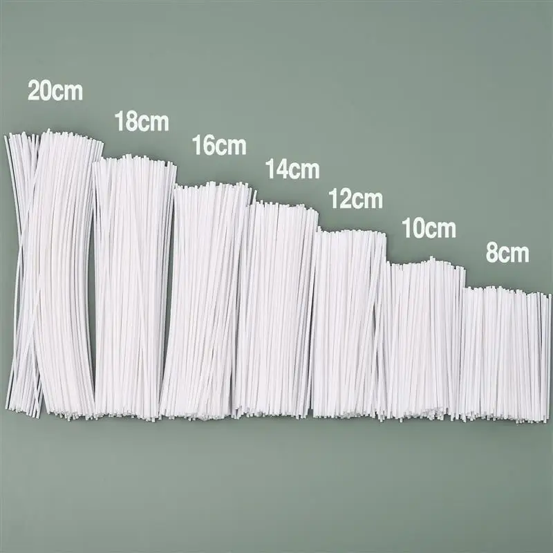 Candle Wicks Candle Wick Candle Making Tool 50Pcs No-Base Candle Wicks 8~20cm Smokeless Wax Pure Cotton Core For DIY Candle Making Waxed Wicks Handmade Making Tools