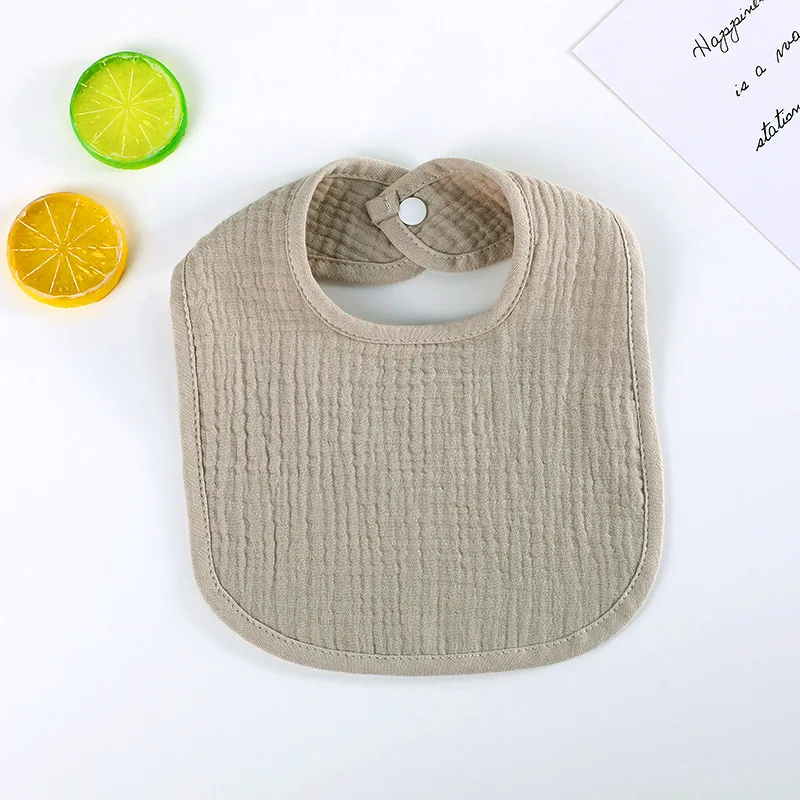 Baby Girl Boy Feeding Bibs Solid Color Apron Saliva Towel Kids Toddler Dinner baberos Bandanas Burp Cloths Newborn Drool Bib 3