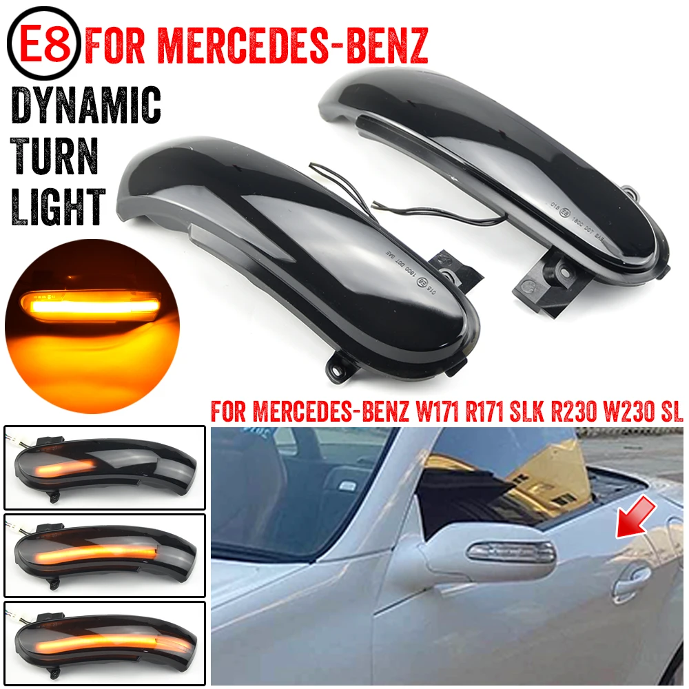 Per Mercedes Benz Slk Sl Classe R171 W171 R171 W171 Indicatore Dinamico Indicatore Di Direzione Luce Specchietto Retrovisore Lampada Lampeggiante Sequ
